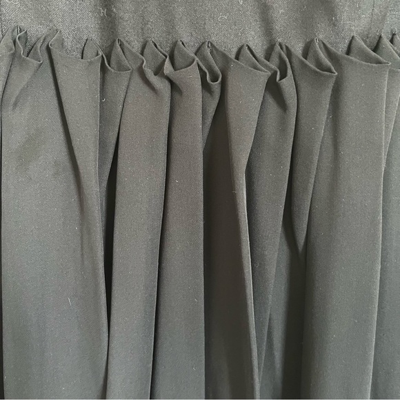 Maison Martin Margiela Paris Navy Blue Silk Cashmere Blend Pleated Skirt Dress 6 - Picture 5 of 16